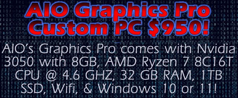 aio graphics pro amd 8c16t 32gb 1tbssd