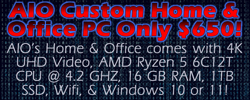 aio pc home and office amd 6c12t 16gb 1tbssd